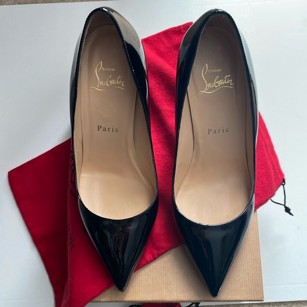 Christian Louboutin Pigalle 85 Patent Pumps